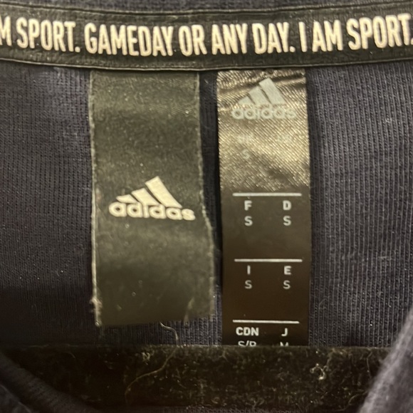 Dark Navy Blue Adidas Sweater - Picture 2 of 3